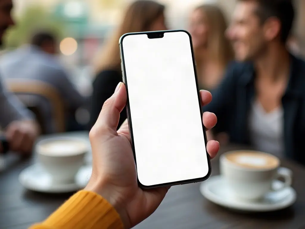 Elinde akıllı telefon tutan biri